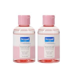 3 Pack - Dermasil Labs AHA Glycolic Acid Toning Solution W Witch Hazel & Rose
